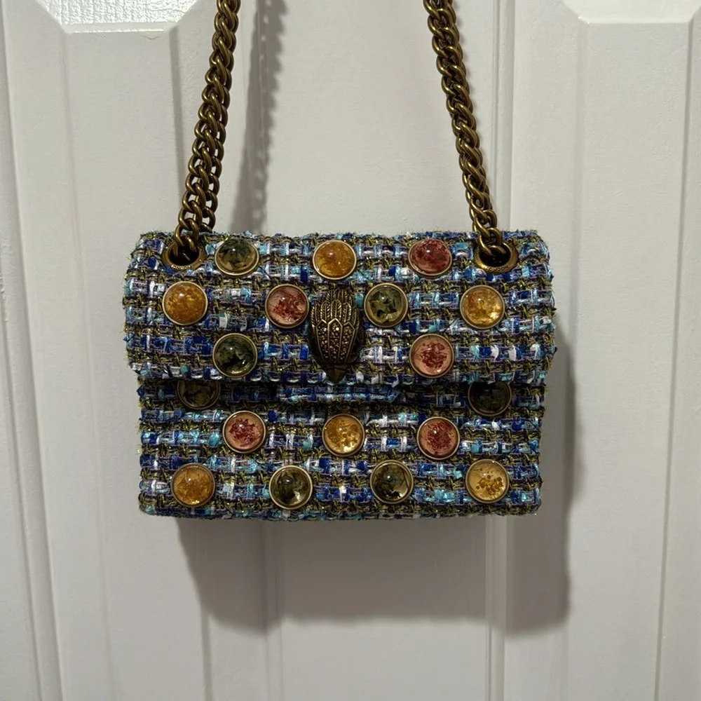 Kurt Geiger London tweed crossbody bag - Picture 2 of 8